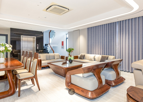Sofa gỗ óc chó V'CHARM SF - 26060DA.LUX